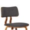 Armen Living Jaguar Mid-Century Dining Chair in Walnut Wood and Charcoal Fabric LCJASIWACH - alternate 6